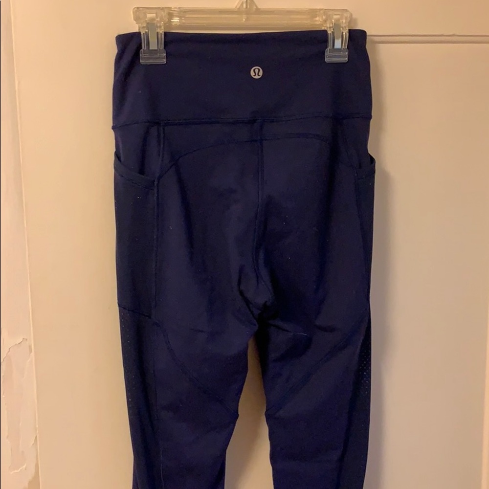 Navy Blue High Waisted Lululemon Leggings
